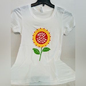 Wheel Of Fortune White Logo Tee
